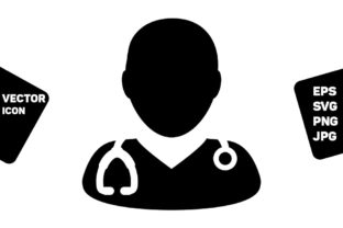 A Clear & Professional Doctor Icon for Embroidery Projects