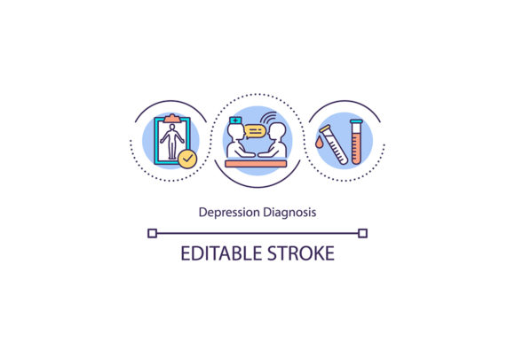 A Designer's Practical Look at the Depression Diagnosis Concept Icon