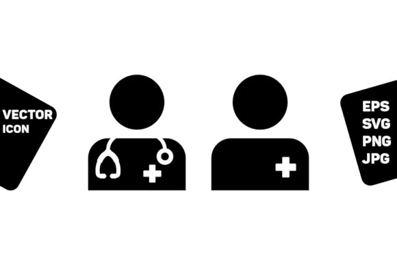 A Designer's Take on the Medical Icon Doctor & Patient Design