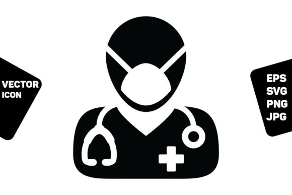 A Surgical Mask Icon for Practical Embroidery Projects