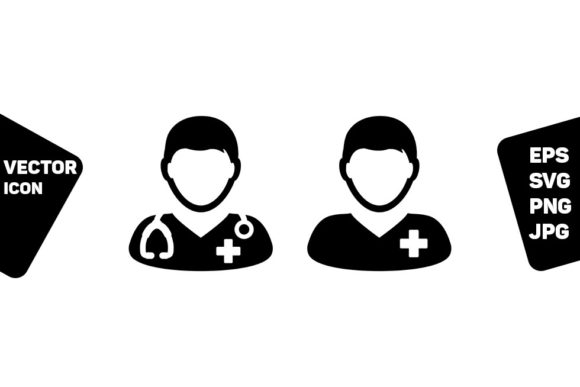 An Embroidered Patient Icon for Personal and Professional Projects