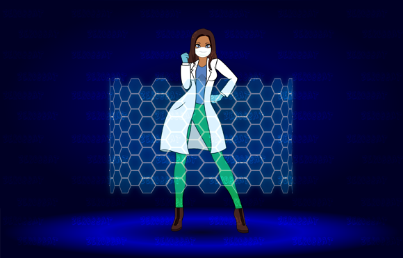 An Embroidery Designer’s Real-World Review of Woman Hero Doctor Nurse Power Stand Pose