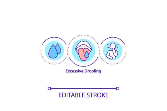Evaluating the Excessive Drooling Concept Icon for Real Embroidery Projects
