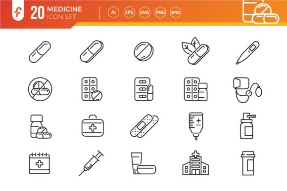 Medicine Icon Set: A Designer's Review for Embroidery Projects