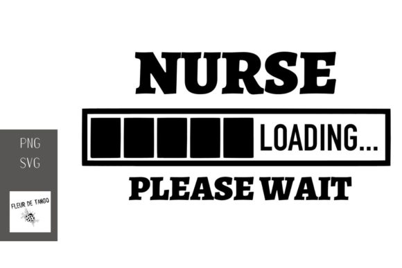 Nurse Loading Please Wait: A Charmingly Simple Embroidery Design